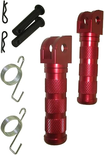 Miniatura 6 de DJ-Motor Rojo 0.866 in Pies Clavijas Monkey Bike Reposapiés Para Dax ST CT Mono Cub Skyteam TNT Zenhua Beati Spigaou Skymax Skymin PBR