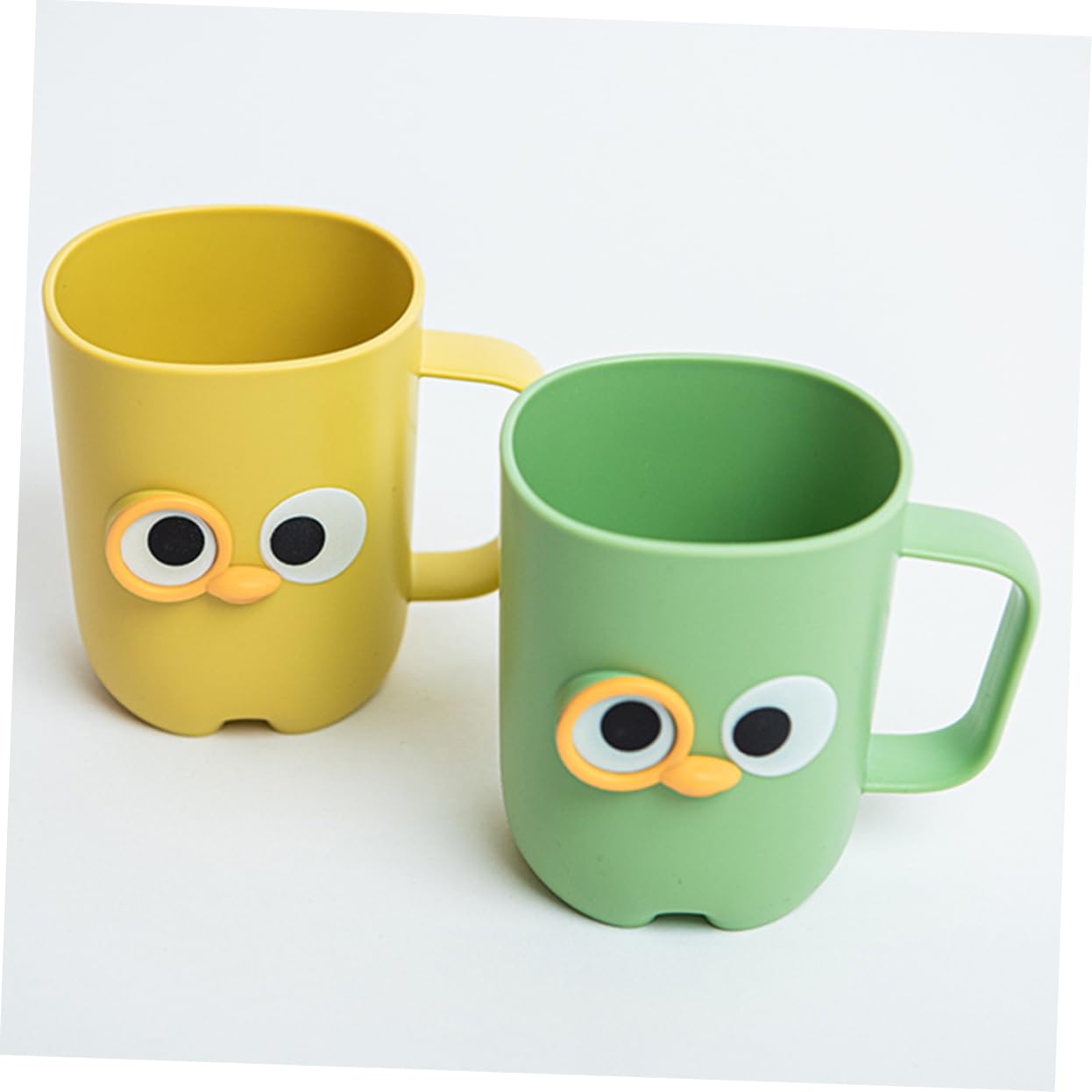 5 Set Coppa di Spazzolino da Cartone Animato Divertente Porta di Spazzolino da Denti Dente Ragazzo Coppette Multiuso Tazza per Spazzolare I Denti del Bagno Riutilizzabile 2 Pezzi*5