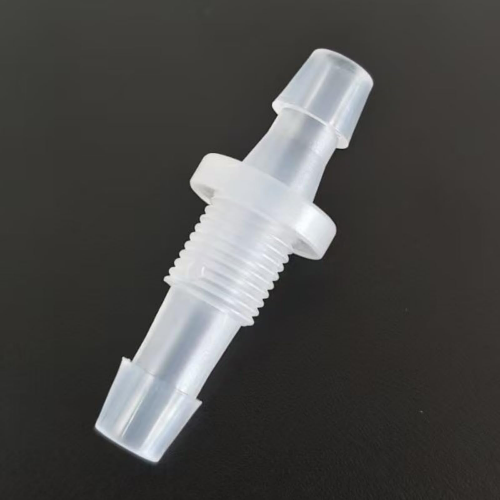 Accesorios de manguera de plástico reutilizables, 50 conectores de grado alimenticio para acuarios y laboratorios, rosca macho M12, 5/16 pulgadas