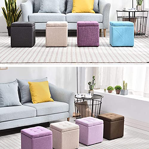 Petit repose-pieds en tissu rembourré pour salon et chambre