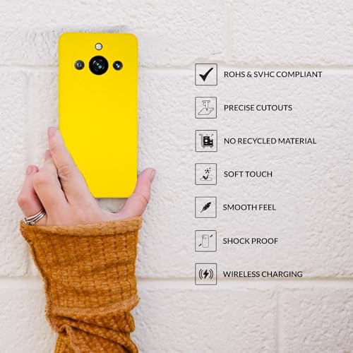 Image of SPRIG Compatible with Realme 11 Pro Phone TPEE Premium Back Cover Drop Tested Shock Proof Mobile Case for Men, Women, Boys and Girls with Camera Protection (Light Yellow)
