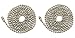 Pack Of 2 Pull Chain Extension, 36 Inch, Brushed Nickel 3-Feet Beaded Chain With Connector