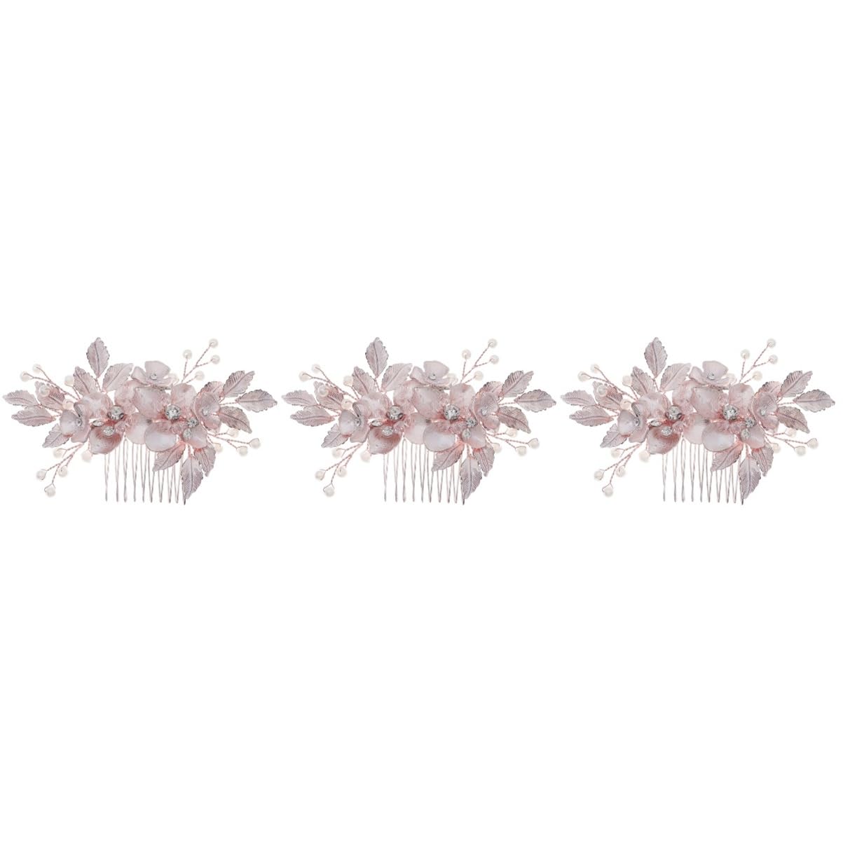 MAGICLULU 3 Piezas tiara la boda la novia horquillas novia horquillas accesorios para el cabello para accesorios para el cabello boda para el