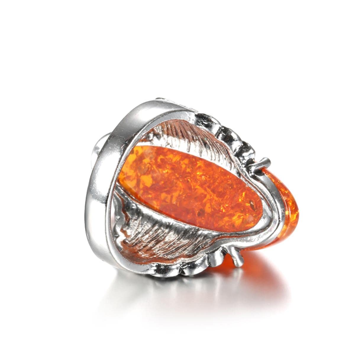 Anello Di Pietra Di Sole Ovale E Argento 925 - Anelli Pietra Di Sole Ovale E Argento 925