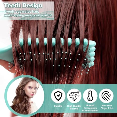 Image of Curl Defining Brush, 1 PCS Curly Hair Brush, Brush for Curly Hair, for Combing and Shaping Men's and Women's Curls to Reduce Pulling (Multicolor)