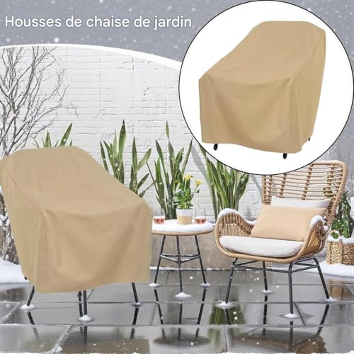 Housse de chaise imperméable extérieure anti-vent pour balcon - 3