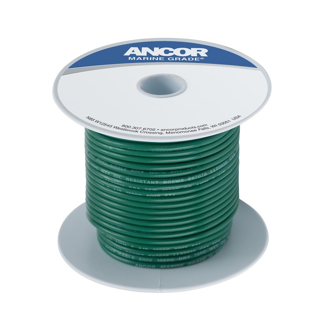 Ancor 639 – 102310 Marine Grade Cable Main, Color Green, 1.31 mm², 30.5 M