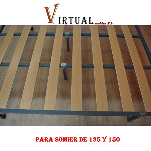 Rete Basic fogli di legno 150 x 190 senza gambe