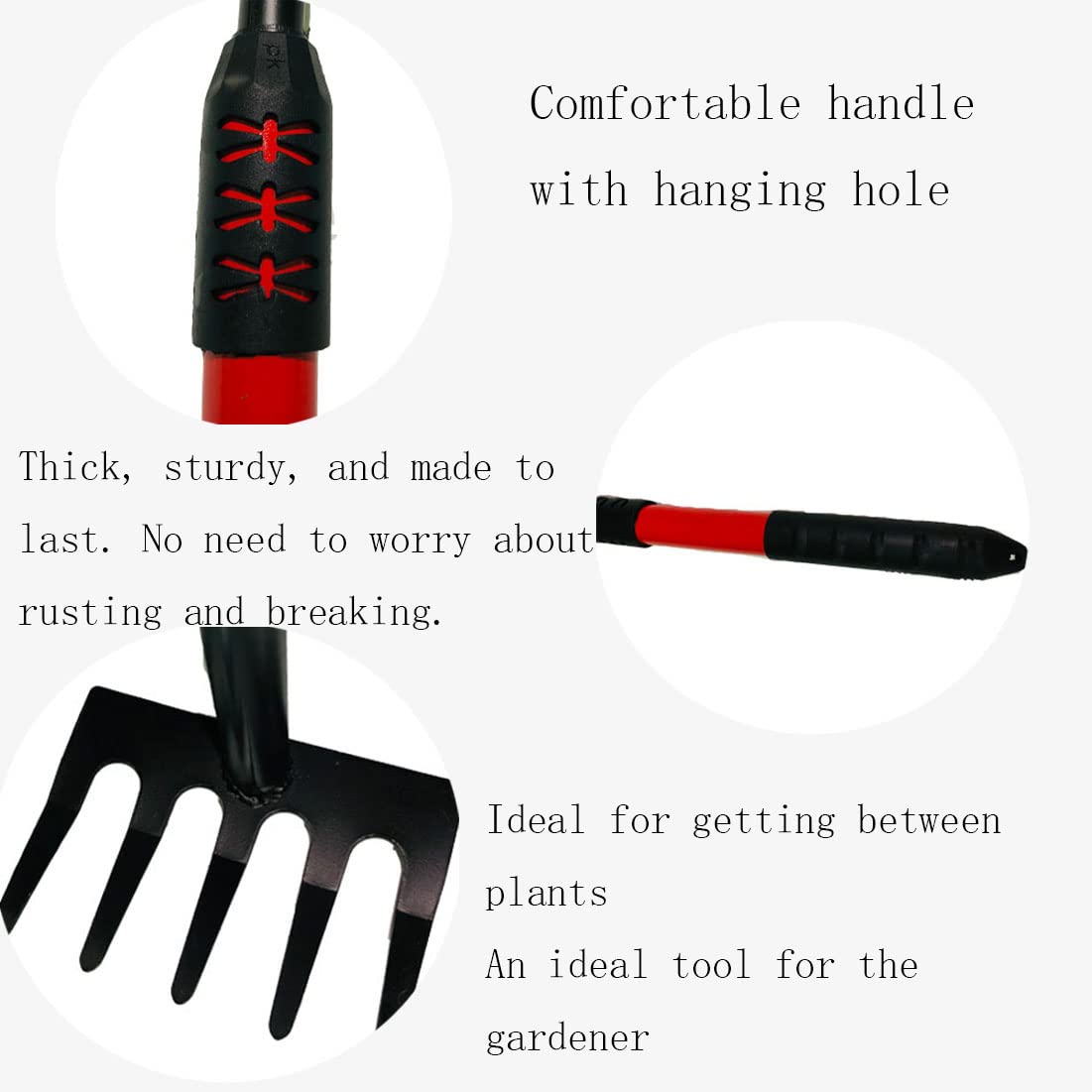 Hand Garden Rake,Rake for Gardening,Garden Rakes for Lawns,Heavy Duty ...