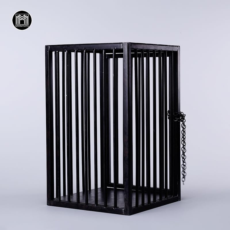 JXK 1/6 Prison Cage B Realistic Sculpture Accessory for Sculpture Enthusiasts, Collectors and Model Builders