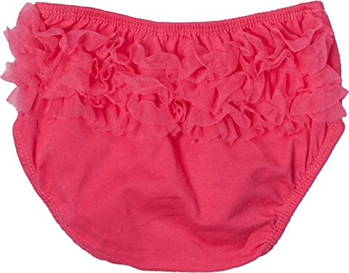 Wenchoice Girl's Hot Pink Ruffle Diaper Cover - L(17M-24M)