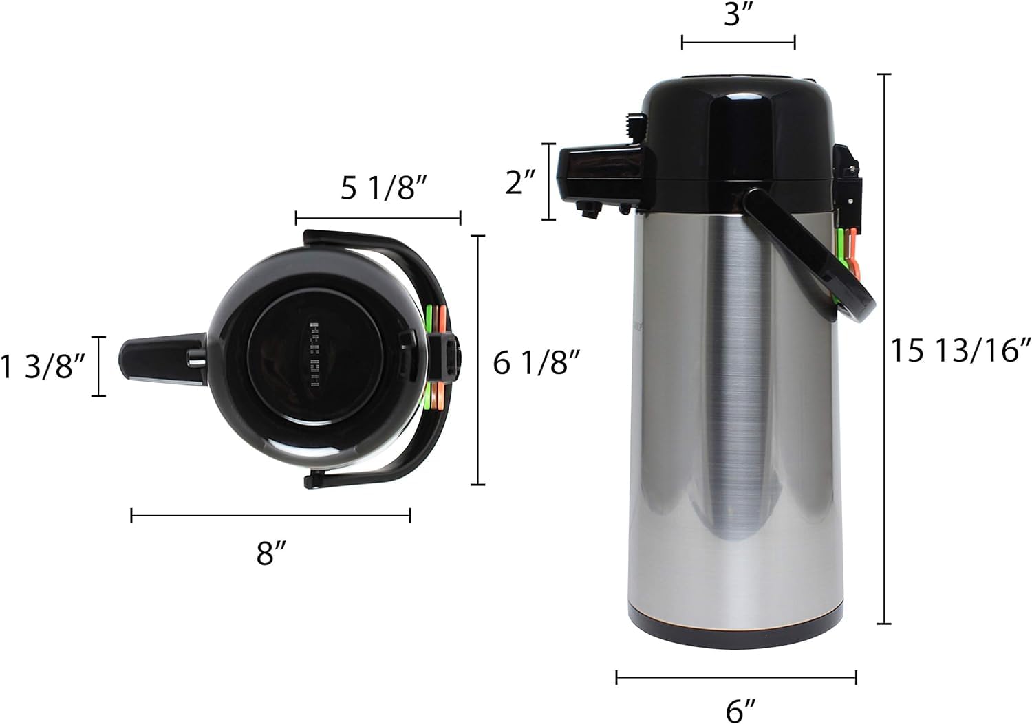 Glass Water Dispenser Wilbur Curtis Thermal Dispenser Air Pot,