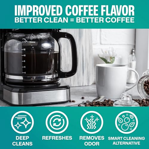Coffee Maker Cleaner Tablets – Descaling & Cleaning Solution for Coffee Makers, Pot, Espresso Machines – Compatible with Breville, Miele, Keurig, DeLonghi, Nespresso & More – Removes Stains & Oils - Image 6