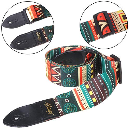 Sangle de guitare, support de ceinture de guitare avec des extrémités en cuir pour Jacquard de guitare électrique… - Les Beatles, Paul McCartney, John Lennon, RIngo Starr, George Harrison Sangle de guitare, support de ceinture de guitare avec des extrémités en cuir pour Jacquard de guitare électrique… – Image 7