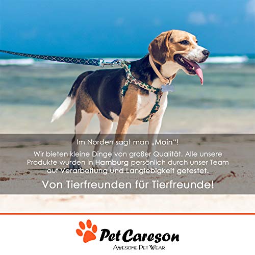 PetCareson Napfunterlage Hund, Katzen inkl. Überwurfdecke I Hochwertige wasserdichte u. rutschfeste Unterlage für Katzennapf und Hundenapf I Fressnapf-Matte, Silikon m. Rand I Grau I 48x30cm