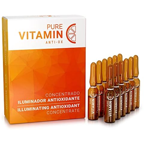 Noche Y Dia Vitamin C Ampoule Oil - Anti Aging Face Moisturizer Serum with Ascorbic Acid - Hydrate and Firm Skin - Boost Collagen - 12 x 2mL (.07 fl oz) Cover