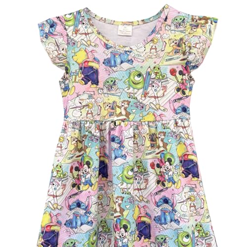 Toddler Girls Back to School Dress,Girls School Outfits 2-8Y2