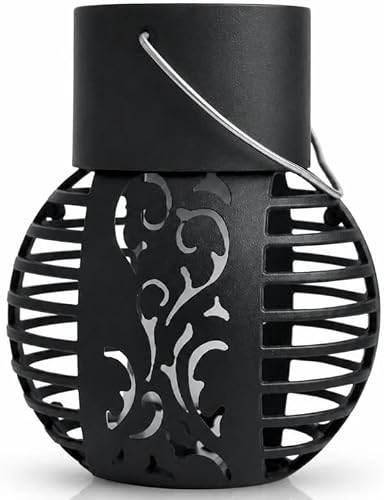 Solar Powered Hanging Flame Effect Outdoor Lantern ABS Plastic | No Wiring Required, Flickering Flame Effect, Garden & Patio Use, Lightweight 53 g, 6 Month Warranty