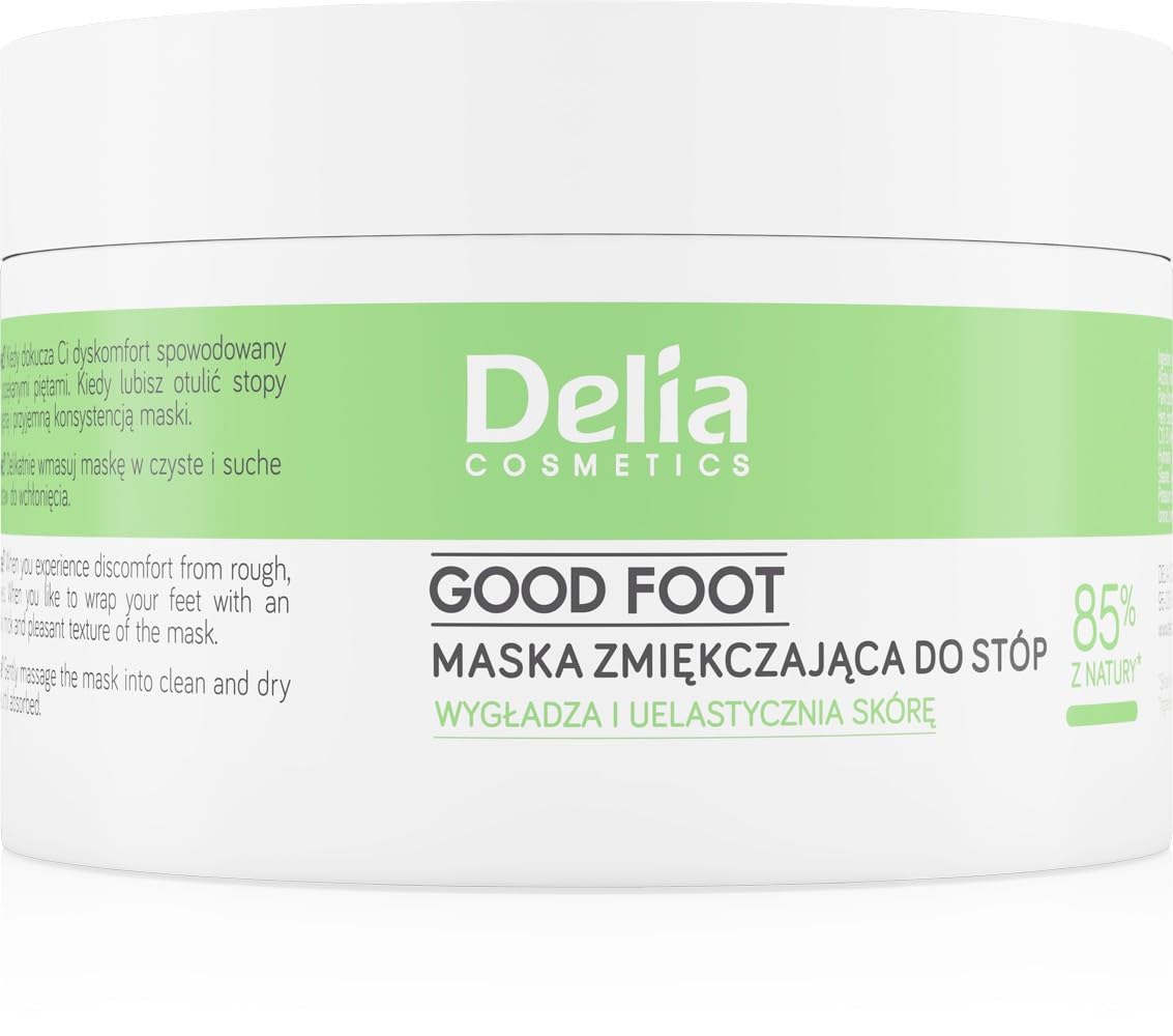 Delia Cosmetics – Good Foot – Maschera piedi addolcente - Idrata, leviga e rassoda - Protezione contro la secchezza - Pelle secca e ruvida – 90ml