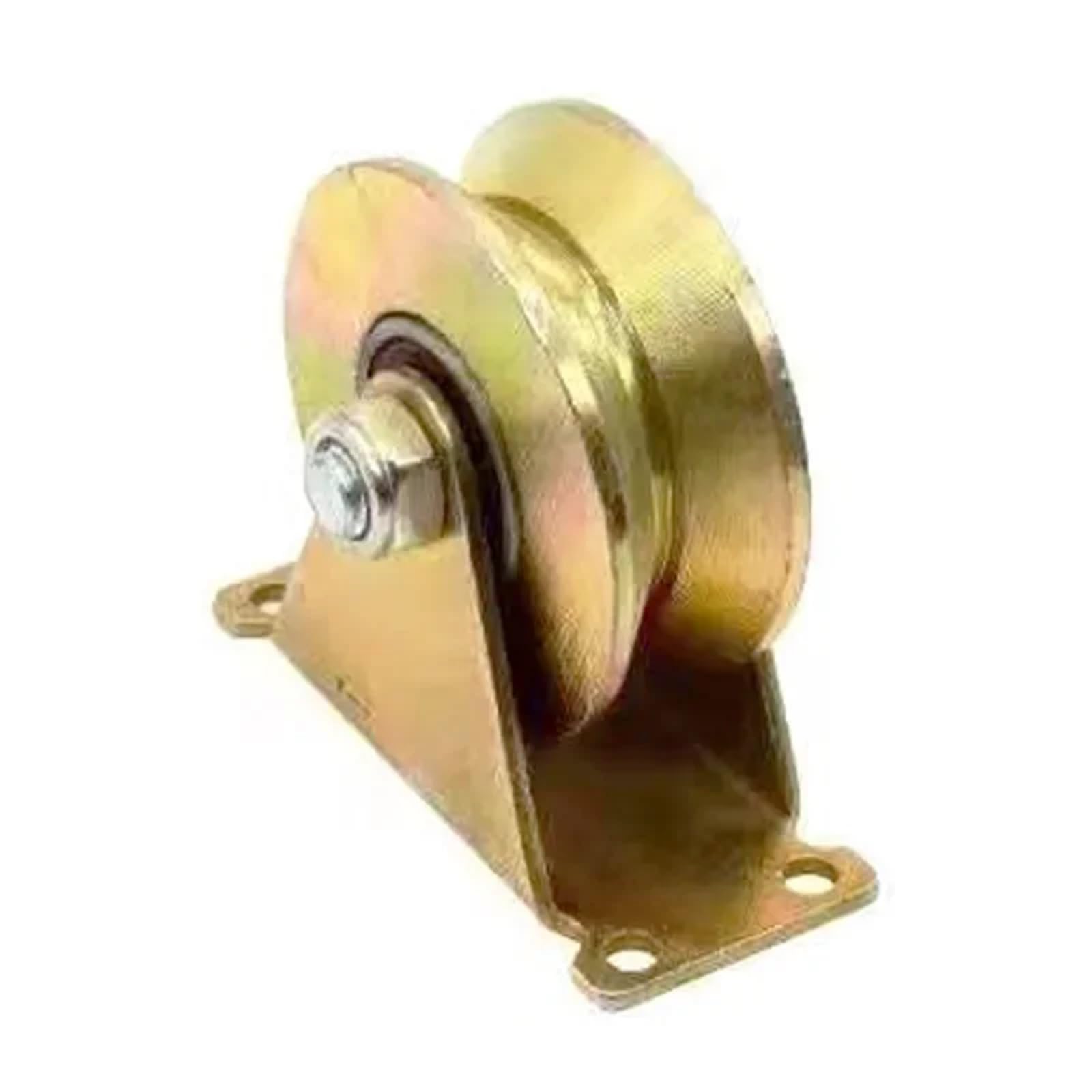 Puleggia con scanalatura, 1 pezzo a U, 2 rotelle rigide for carichi pesanti, for binario invertito, capacità di carico del cancello scorrevole 660 libbre (1 pezzo)(4pcs)