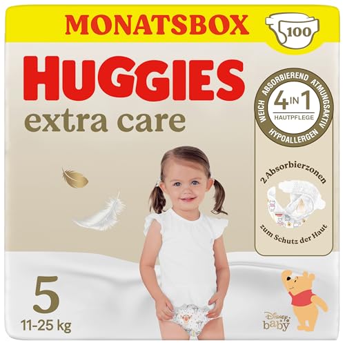 Huggies Baby-Windeln Extra Care Disney-Design, Größe 5, 100 Windeln (2x50)