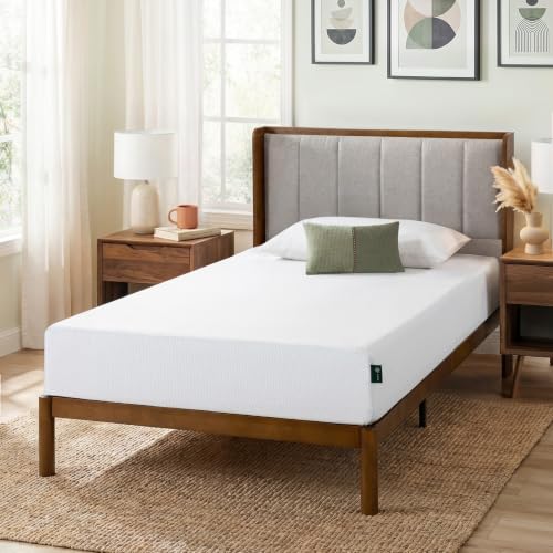 Image of Zinus 8 Inch Green Tea Cooling Memory Foam Mattress [New Version], Twin, Fiberglass Free, Medium Firmness, Cooling Gel Foam, Certified Safe Foams & Fabric, Mattress in A Box
