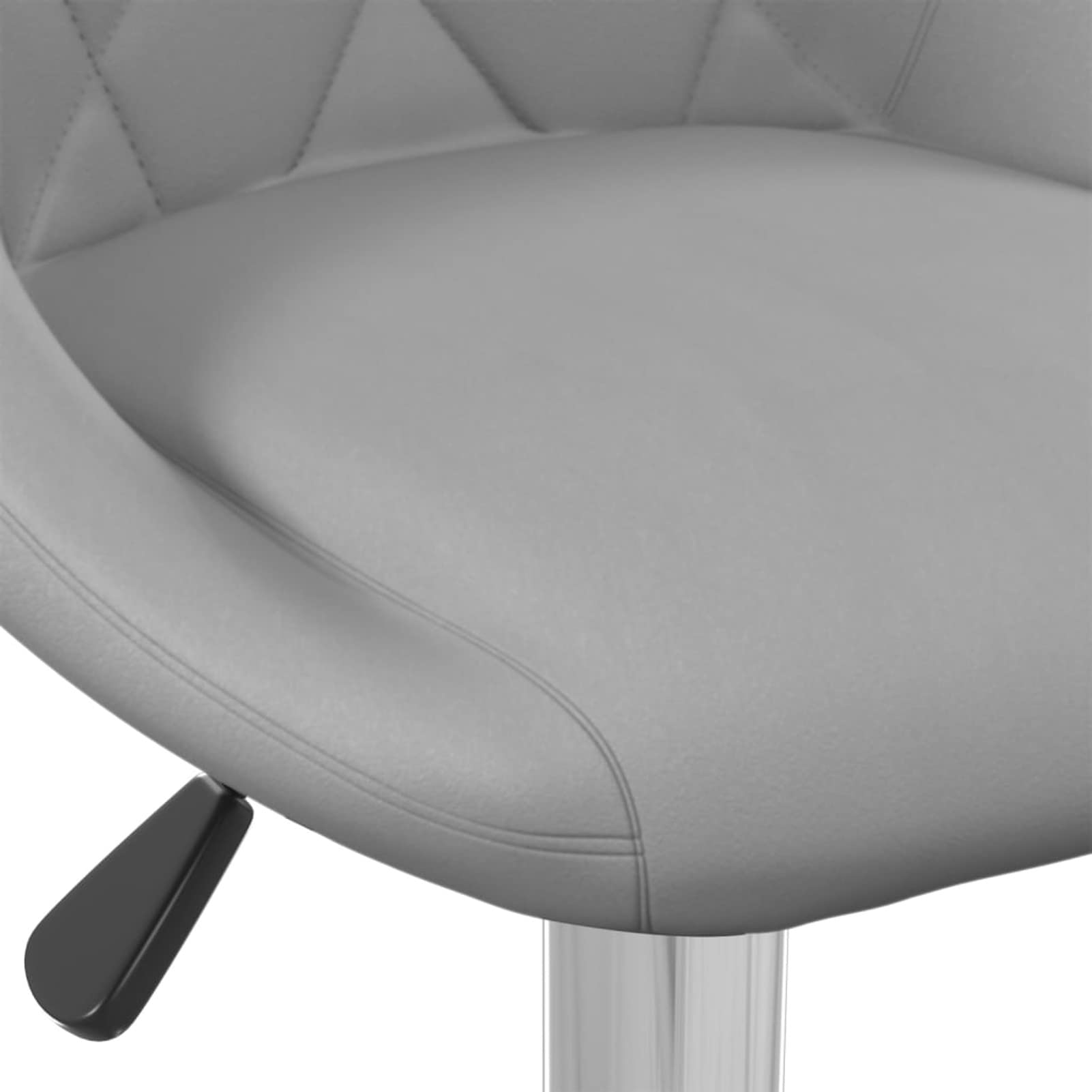 Homgoday Taburetes de bar, 2 unidades, color gris claro, de terciopelo, silla de oficina, silla de descanso, silla de bar, silla de escritorio para salón o dormitorio