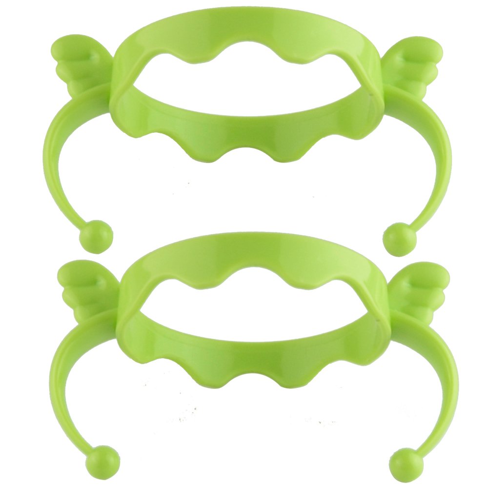 Bottle Handles Grip Compatible for Comotomo Baby Feeding Bottle (2 Count, Green)