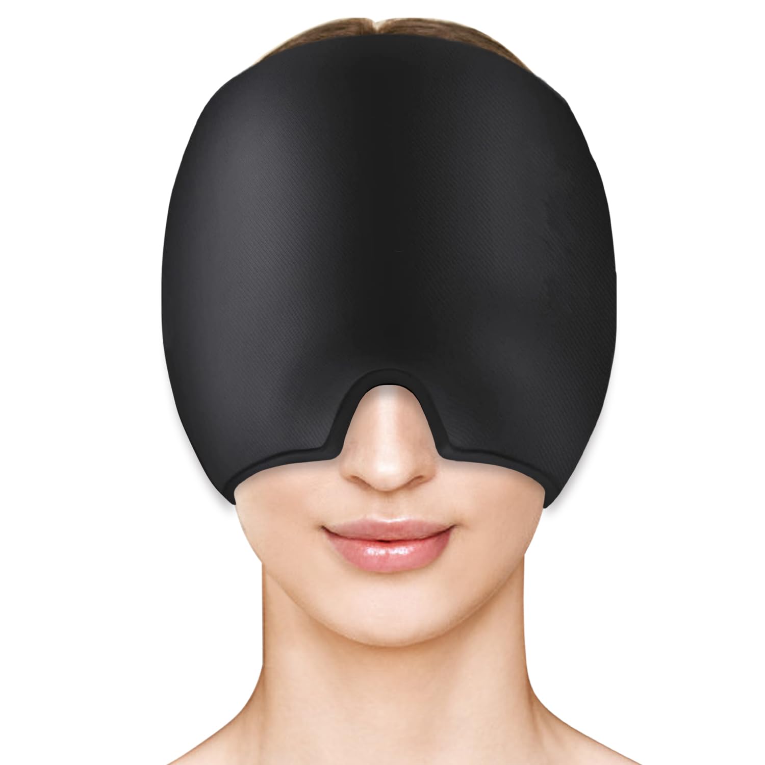 Migraine Relief Cap Headache Relief Cap Hat Head Ice Pack Wrap Migraine Cold Cap Ice Hat for Migraines Headache Tension Stress Hangover Cap Ice Beanie