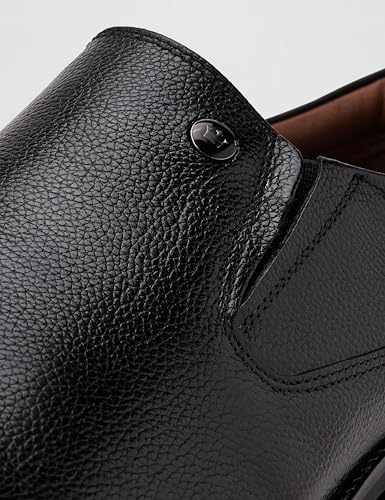 Image of Louis Philippe Men Premium Leather Breathable Lining Material Anti Slip with Heel TPR Sole Casual Slip-on Shoes