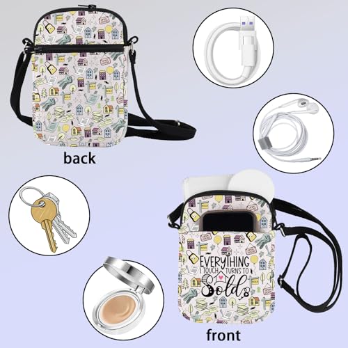 ZJXHPO Realtor Cross Body Bag Everything I Touch Turns To Sold Messenger Bag Real Estate Agent Appreciation Gift3