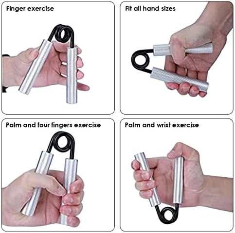 MAGIIN Hand Grip Strengthener Set of 3 (100, 150, 200 lbs) - Heavy Grip Strength Trainer, Wrist & Forearm Exercise, for Home Office & Gym Use, Muscle Building and Injury Recovery for Athletes
