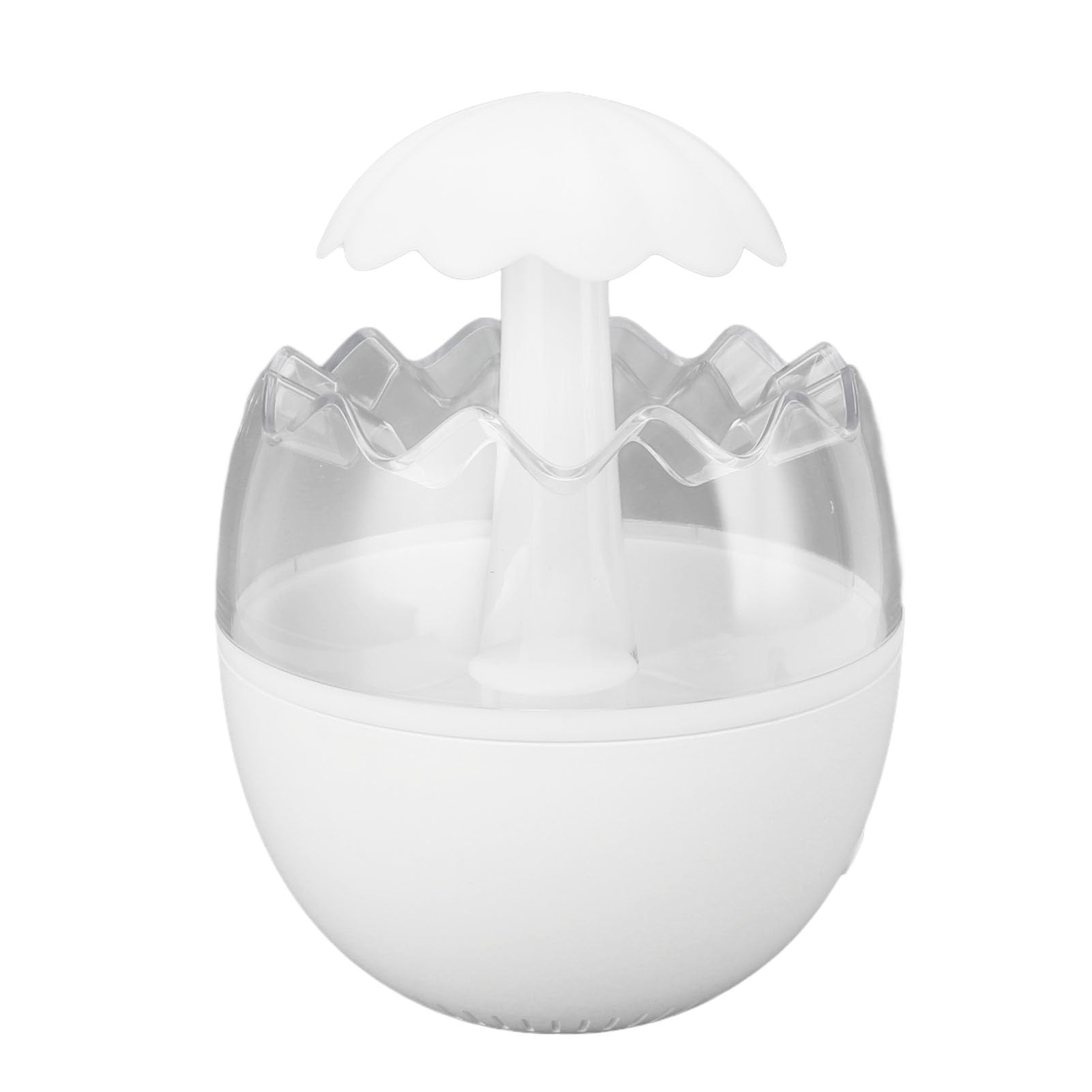 Umidificatore a Goccia D'acqua con Pioggia Regolabile e Rumore Bianco per Camera da Letto Luce Notturna di Ricarica di Tipo C da 450 Ml