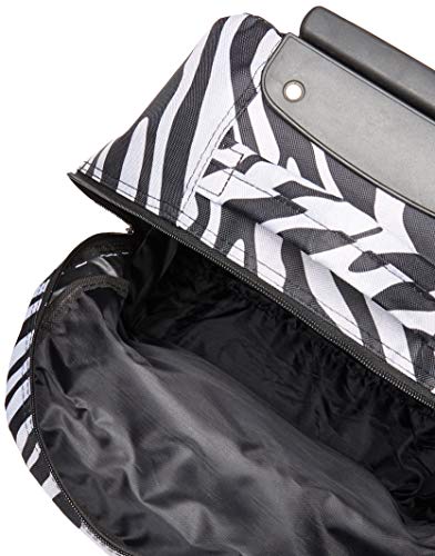 Image of Rockland Double Handle Rolling Backpack, Zebra, 17-Inch