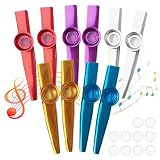 10 Pcs Kazoo Instrument Kazoo Flöte Kazu mit 10 Flötenmembranen