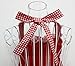 Hyzrz Cute Fashion Cotton Red Aprons for Women Girls Vintage Cooking Retro Apron with Pockets for Mother's day Gift
