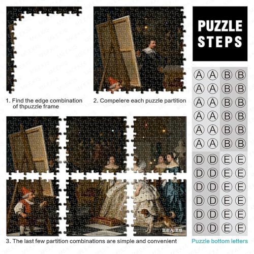 Puzzle de Las Meninas de madera de 1000 piezas, el juego educativo ideal para regalar 4