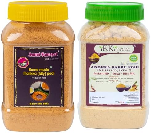 Ammi Samayal Homemade Idli Podi & Andhra Pappu Podi Combo | Authentic ...