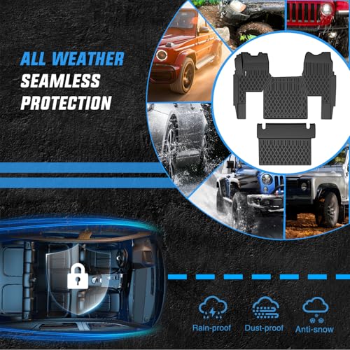 Image of Nilight Floor Mats for Mack Anthem 2018 2019 2020 2021 2022 2023 2024 2025 | All Weather Custom Fit Heavy Duty Floor Liners