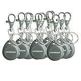 Seco-Larm PR-K1K1-AQ Pack of 10 Enforcer Proximity Keyfobs, 125kHz EM125 Access Control Tags, Compatible with All Seco-Larm Readers, 1-1/4
