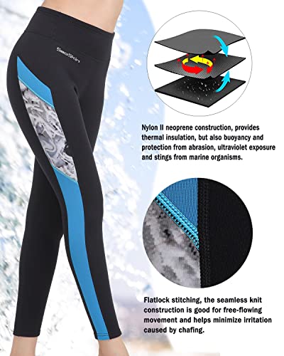 Wetsuit Pants Women Swim Tights 2Mm Neoprene High Waisted Outdoor Water Sport Leggings Keep Warm For Surfing Diving Snorkeling Swimming Canoeing Sailing Paddling (New Versions, M) #TOP3