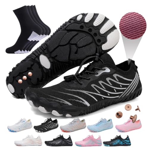 Image of Grounding Barefoot Shoes with Copper , Effective Full-Chain Grounding | Solid Copper Screws,Conductive Insoles,Extra Conductive Socks.Zero-drop,flexible wide toe box,for unisex