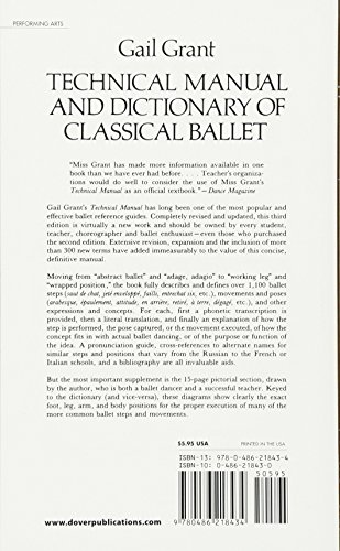 Technical Manual And Dictionary Of Classical Ballet (Dover Books On Dance) #TOP1