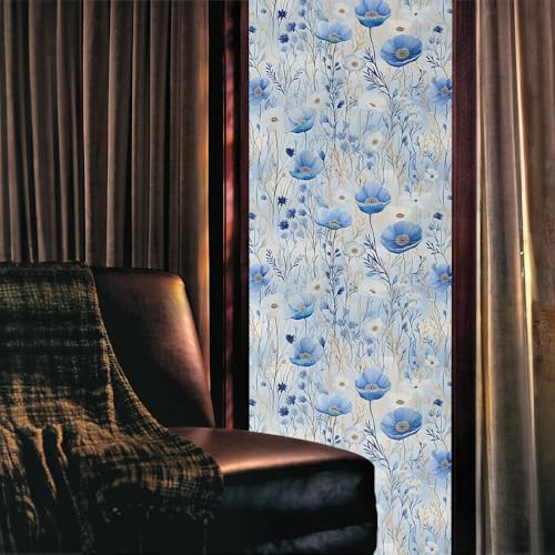 Vinilo decorativo para ventana 15.7x118 pulgadas azul miniatura 2