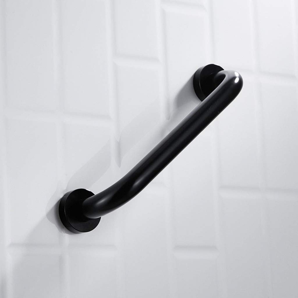 Corrimano Antiscivolo Maniglia per WC Maniglia per WC Nera Sicurezza per Bagno Maniglione Senza Punch, Ventosa Antiscivolo Spazio Maniglia in Alluminio, Maniglione Antistatico ad a