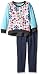 Sweet Vintage Little Girls' French Terry Pullover and Knit Denim Leggings Set
