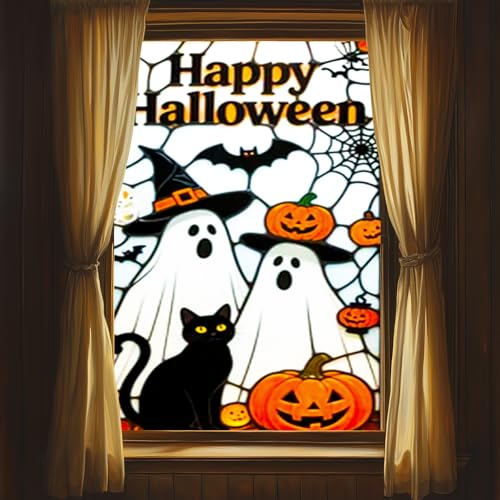 Vinilo decorativo para ventana Halloween 31x47 pulgadas miniatura 2