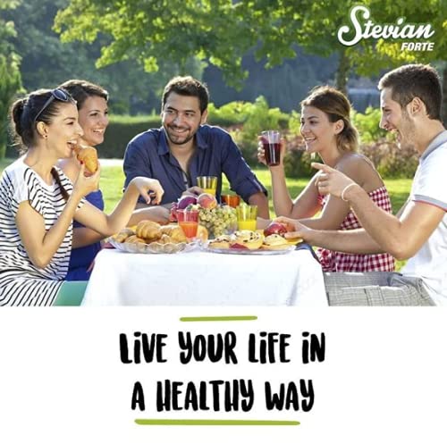 Miniatura 4 de Stevian Forte 400 paquetes en polvo seguros para diabéticos sin impacto glucémico cero calorías sin gluten alternativa al sustituto del azúcar apto