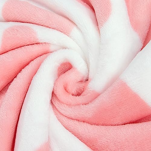 Seegu Warm Blanket Pink Throw Blanket Cow Print Lightweight Blanket For Kids #TOP6
