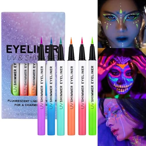 Perfiladores De Ojos Resistente Al Agua,Brillo Resistente Al Agua Lápiz Delineador De Ojos | Pluma De Maquillaje Luminosa Larga Duración Delineador Natural Para Eventos En Danza Fiesta